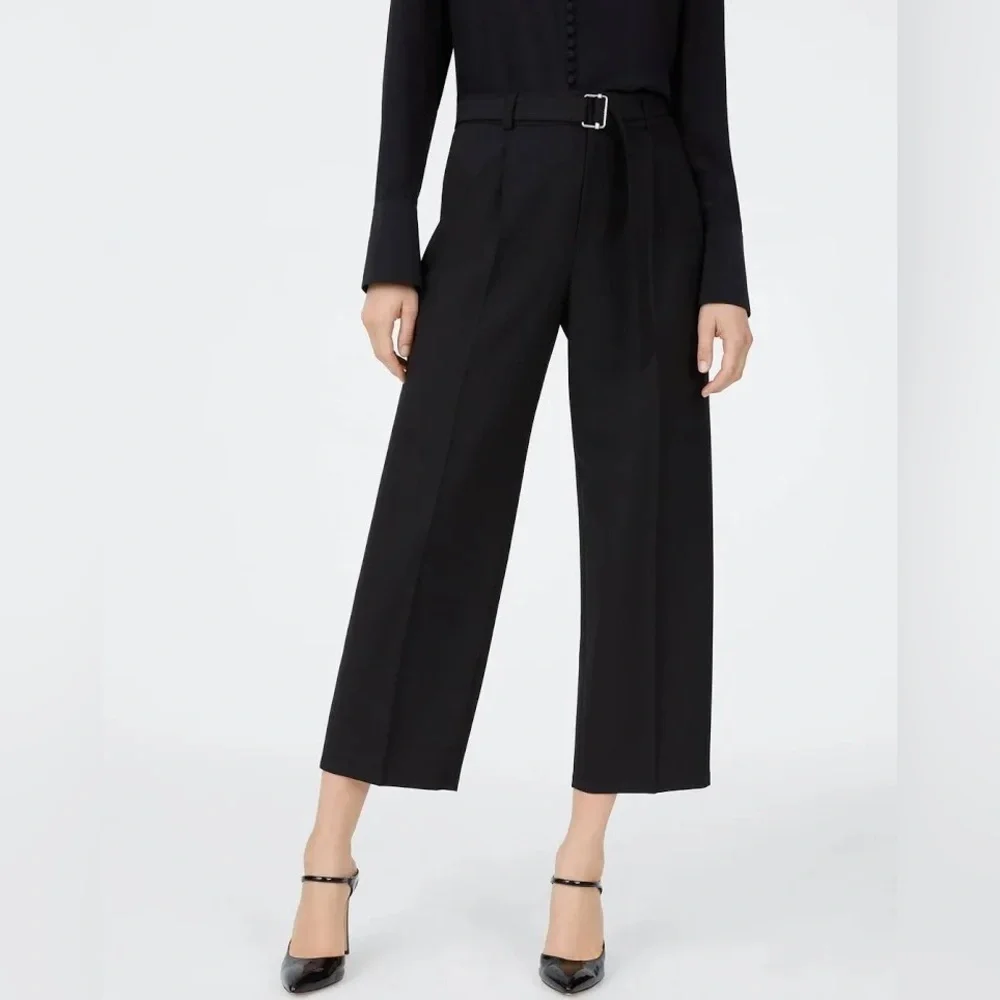 NWT Club Monaco Women’s Heemi Wool Blend Belted Trousers_6